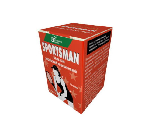 Бальзам индийский классический разогревающий Спортсмен Боро Фреш (Balm Sportsman Boro Fresh), 10 г.