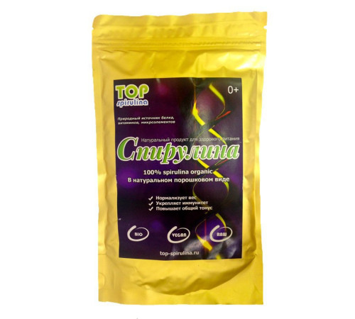 Спирулина органическая в порошке Топ Спирулина (Organic Spirulina Powder Top Spirulina), 250 г.