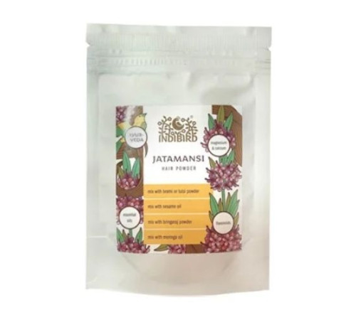 Маска-порошок для кожи и волос Джатаманси Индибёрд (Jatamansi Hair Powder Indibird), 50 г.