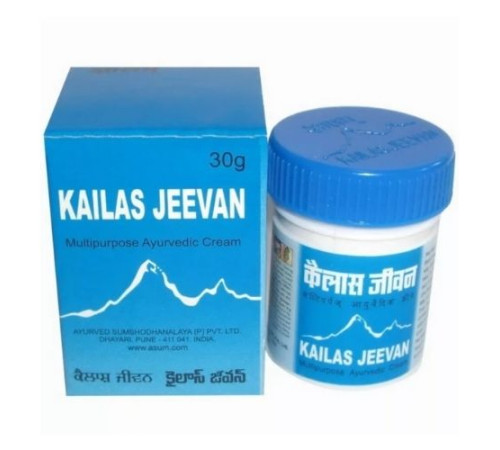 Аюрведический крем-бальзам Кайлаш Дживан (Multipurpose Ayurvedic Cream Kailas Jeevan), 30 г.