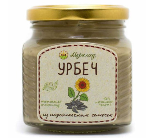Урбеч из подсолнечных семечек, 230 г.