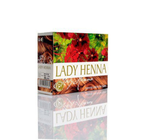 Краска для волос на основе хны Леди Хенна светло-коричневая (Lady Henna), 6 х 10 г.