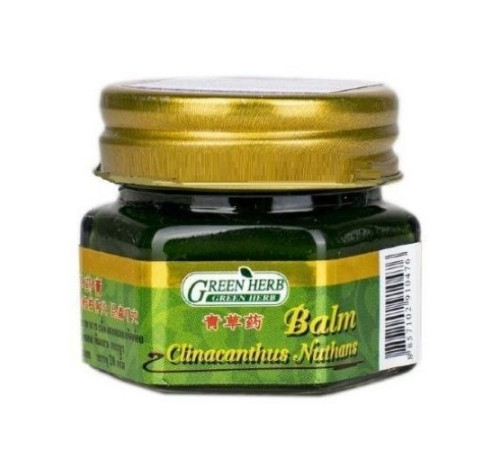 Бальзам с клинакантунсом нутансом зеленый Грин Херб (Compound Clinacanthus Nutans Balm Green Herb), 20 г.