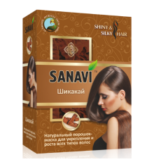 Аюрведический порошок для волос Шикакай Санави (Sanavi), 100 г.