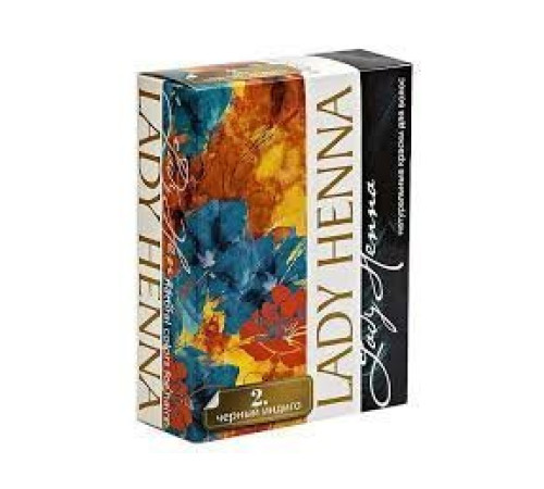 Краска для волос на основе хны (Lady Henna), 6 х 10 г., черный индиго