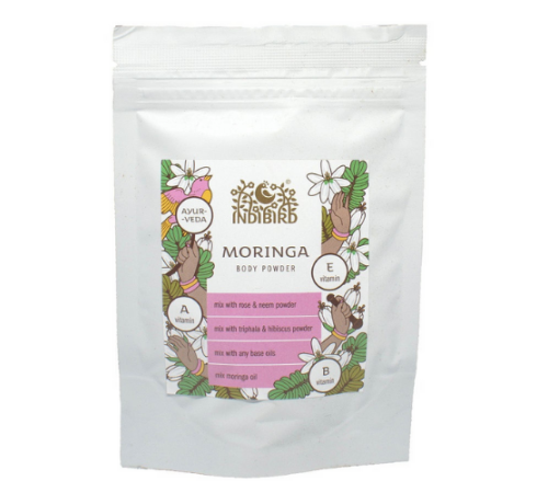Моринга порошок для тела Индиберд (Moringa body powder Indibird), 50 г.