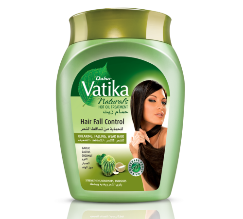 Маска Контроль выпадения волос Дабур Ватика (Hair Fall Control Hot Oil Treatment Dabur Vatika ), 500 г.