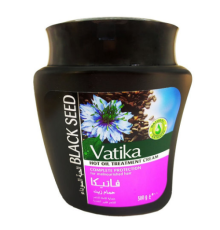 Маска для волос Черный тмин Комплексная защита Ватика Дабур (Black Seed Hot Oil Treatment Cream Vatika Dabur), 500 г.