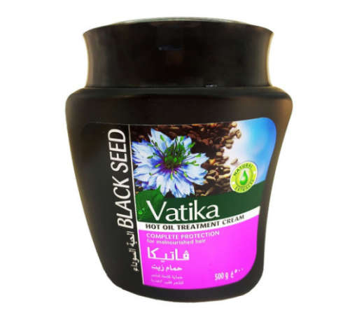 Маска для волос Черный тмин Комплексная защита Ватика Дабур (Black Seed Hot Oil Treatment Cream Vatika Dabur), 500 г.