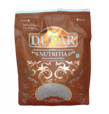 Рис Басмати бурый нешлифованный Dunar Nutritia, 1кг.