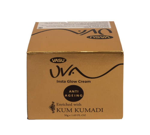 Аюрведический крем для лица с маслом Кумкумади Васу (UVA Insta Glow Cream Vasu), 50 г.