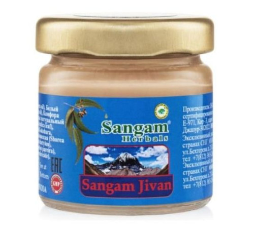 Бальзам Сангам Дживан Сангам Хербалс (Sangam Jivan Sangam Herbals), 35 г.