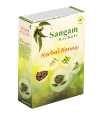 Хна с добавками трав порошок Сангам Хербалс (Henna with herbs Sangam Herbals), 100 гр