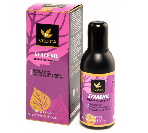 Травяное массажное масло от растяжек и рубцов Ведика (Straenil Herbal Massage Oil Vedica), 100 мл.