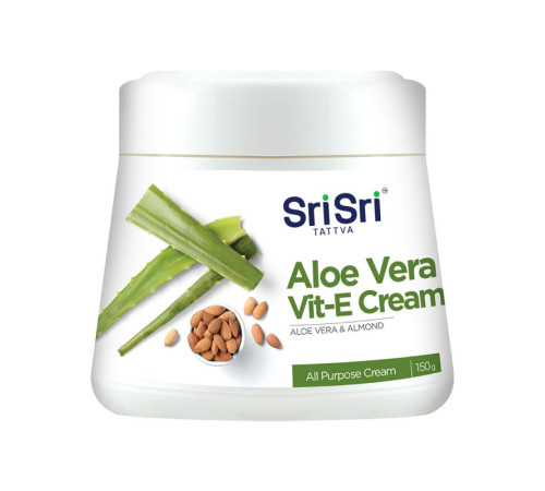 Крем для тела с алоэ вера и витамином E Шри Шри Таттва (Aloe Vera Vite-E Cream Sri Sri Tattva), 150 г.