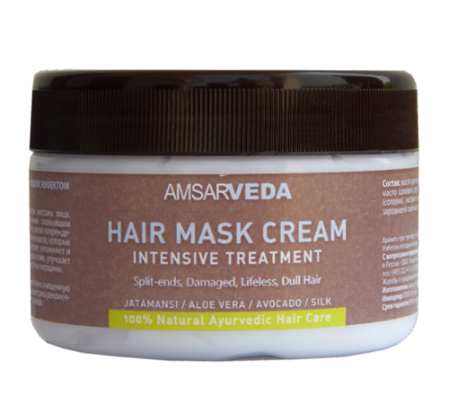 Маска для интенсивного ухода за волосами Амсарведа (Hair Mask Cream Intensive Treatment Amsarveda), 400 мл.