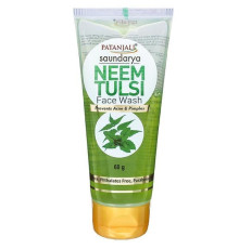 Средство для умывания Ним Тулси Саундарья Патанджали (Face wash Neem Tulsi Saundarya Patanjali), 60 г.