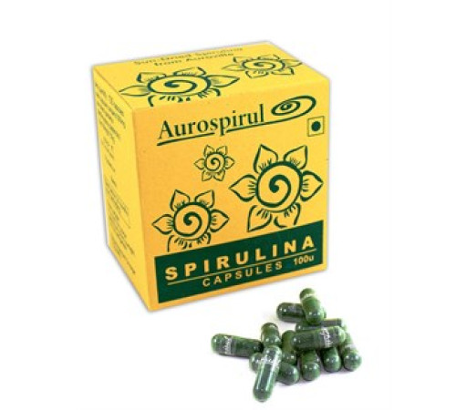 Спирулина в капсулах Ауроспирул (Spirulina Aurospirul), 100 кап.