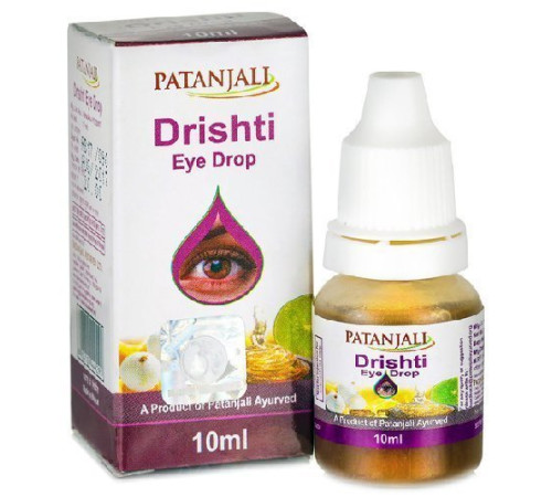 Глазные капли Дришти Патанджали (Drishti eye drop Patanjali), 10 мл.