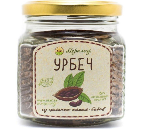 Урбеч из цельных какао-бобов, 230 г.
