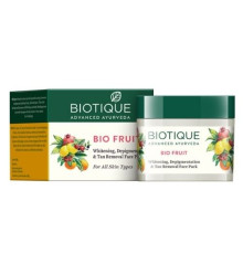 Маска для отбеливания и депигментации кожи лица с фруктами Биотик (Bio Fruit Whitening, Depigmentation & Tan Removal Face Pack Biotique), 75 г.