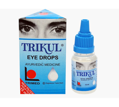 Аюрведические капли для глаз Трикул Тримед (Trikul Eye Drops Trimed), 15 мл.