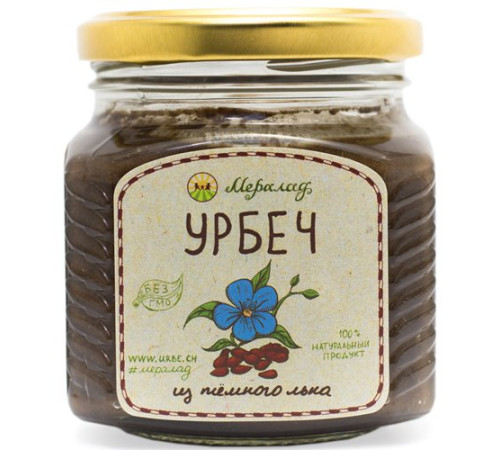 Урбеч из темного льна, 230 г.