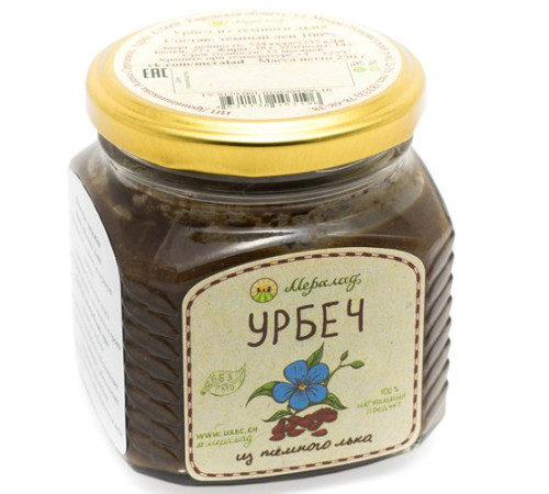 Урбеч из темного льна, 230 г.