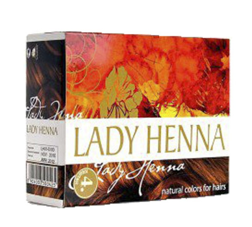 Краска для волос на основе хны Леди Хенна каштан (Lady Henna), 6 х 10 г.