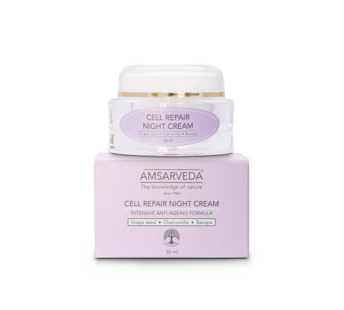 Крем ночной для клеточного восстановления Амсарведа (Cell Repair Night Cream Amsarveda), 50 мл.