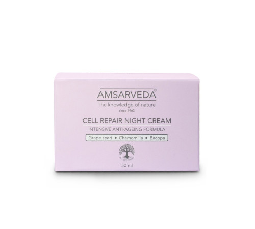 Крем ночной для клеточного восстановления Амсарведа (Cell Repair Night Cream Amsarveda), 50 мл.