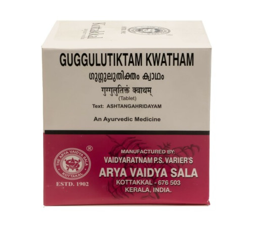 Гуггулутиктам Кватхам Арья Вадья Сала Коттаккал (Guggulutiktam Kwatham Arya Vaidya Sala Kottakkal), 100 таб.