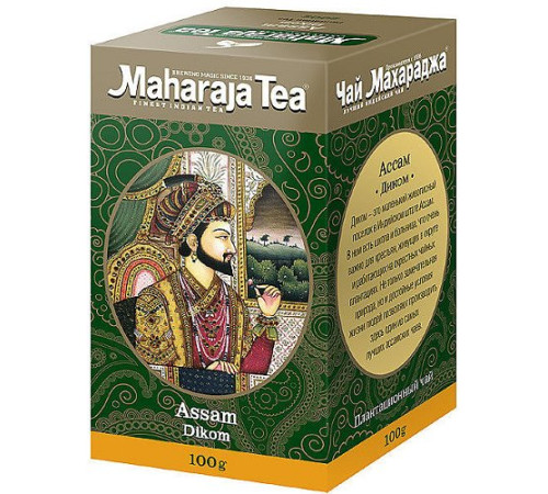 Чай черный Махараджа Ассам Диком рассыпной (Maharaja Tea Assam Dikom), 100г.