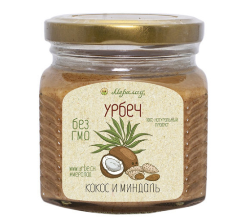 Урбеч кокос и миндаль Мералад, 230 г.
