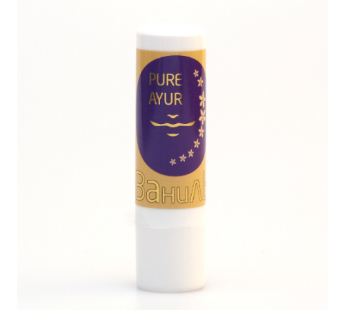 Бальзам для губ с маслом кумкумади и ванилью Пьюр Аюр (Pure Ayur), 5 мл.