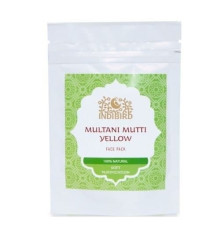 Маска для лица Мултани Мутти Жёлтая Индиберд (Multani Mutti Yellow Face Pack Indibird), 50 г.