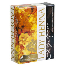 Краска для волос на основе хны Леди Хенна темно-коричневая (Lady Henna), 6 х 10 г.