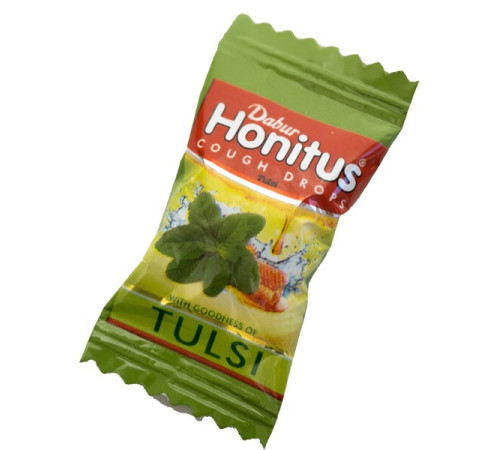 Леденцы от кашля Хонитус Тулси Дабур (Cough Drop Honitus Tulsi Dabur), 10 шт.