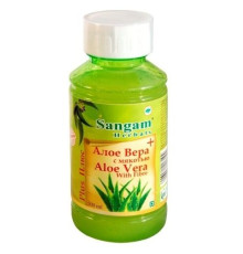 Сок Алоэ вера с мякотью Сангам Хербалс (Aloe Vera with Fibre Sangam Herbals), 500 мл.